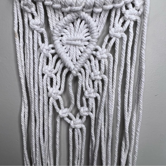𝅺MACRAME Bohemian  White Dreamcatcher - Picture 3 of 7